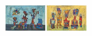 William Gear, R.A. - Family Group; And The Family