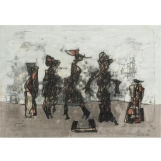 William Gear, R.A. - Figures