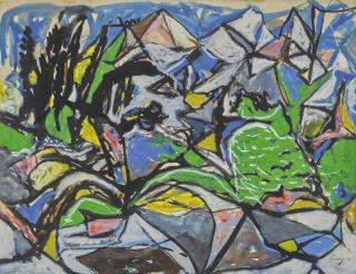 William Gear, R.A. - Mountain Landscape