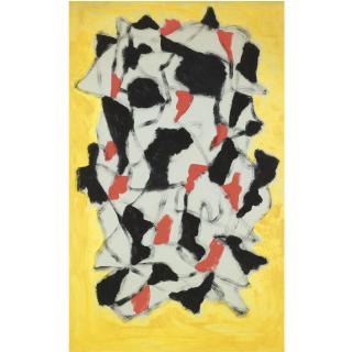 William Gear, R.A. - Yellow Abstract