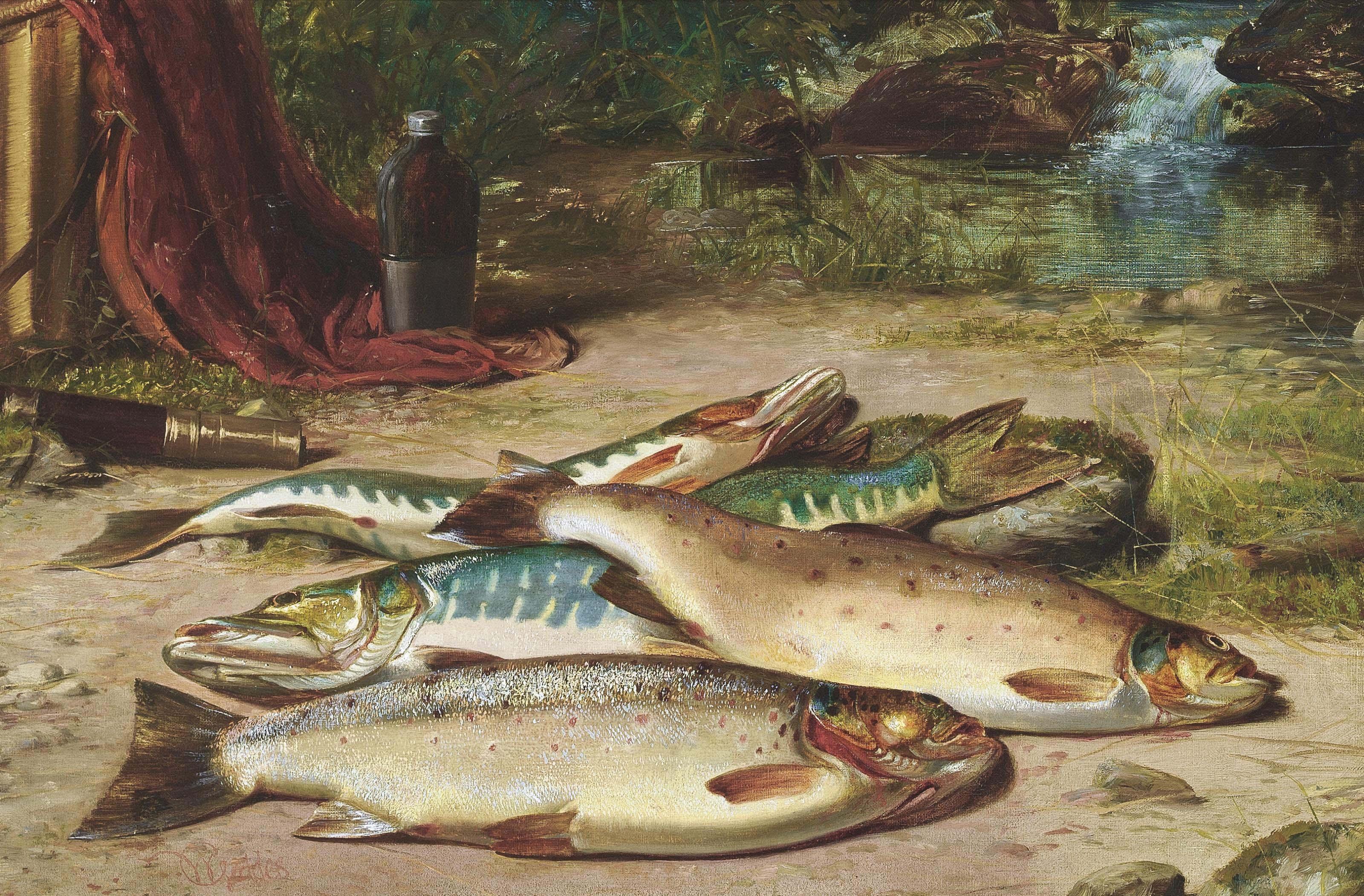 William Geddes - Trout And Pike