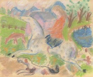 William Glackens - Study For Dream Ride