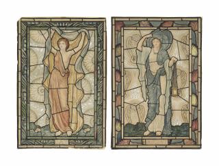 William Glasby - Designs for stained glass: Day and Night