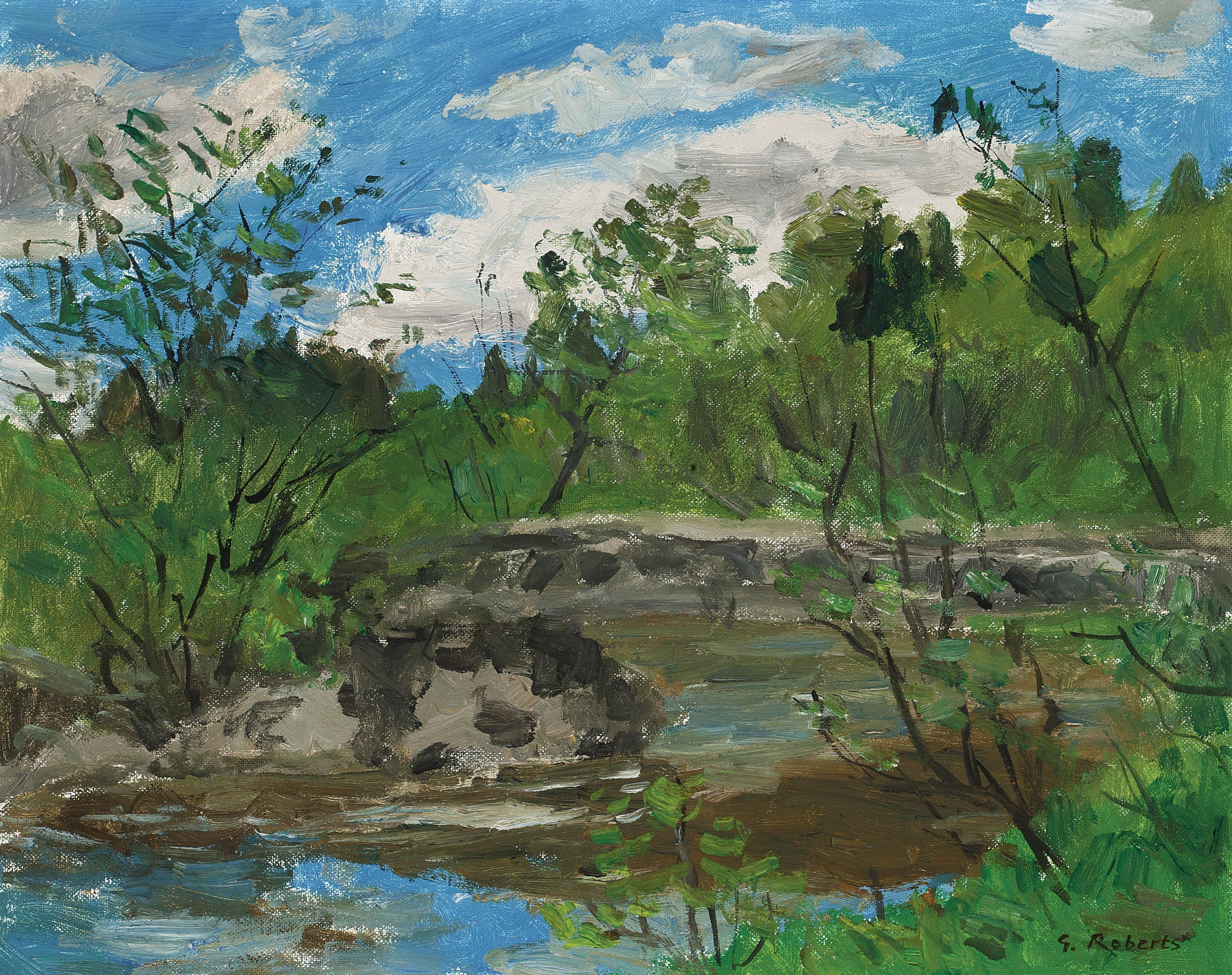 William Goodridge Roberts - Bridge Over Stream