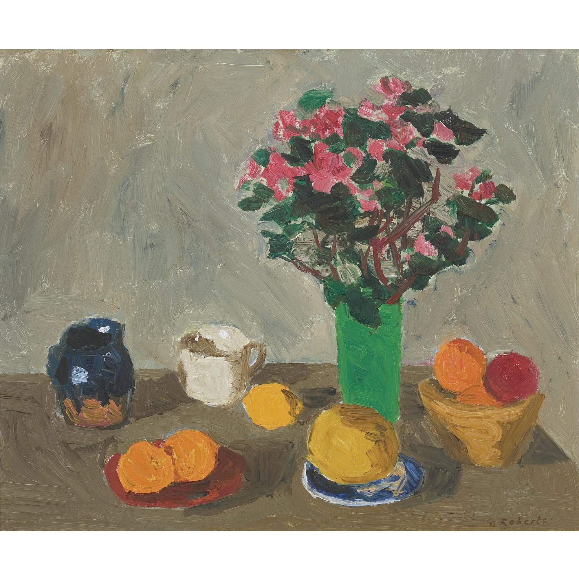 William Goodridge Roberts - Still Life Of Fruit And Flowers