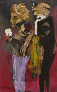 William Gropper - Opera Patrons