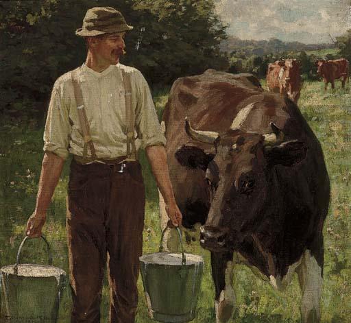 William Gunning King - Milking time