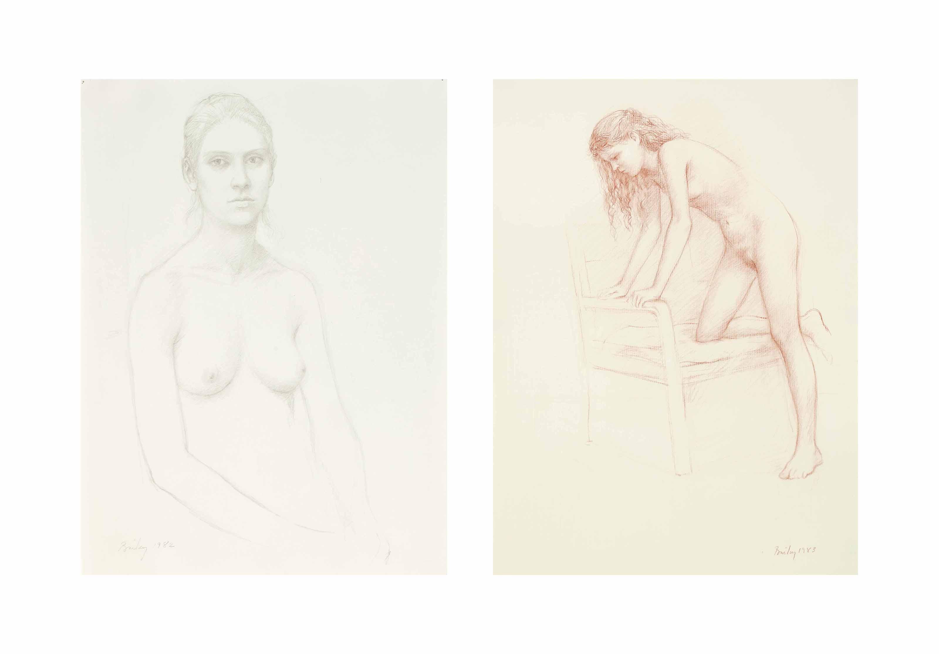 William H. Bailey - Head of a Young Woman