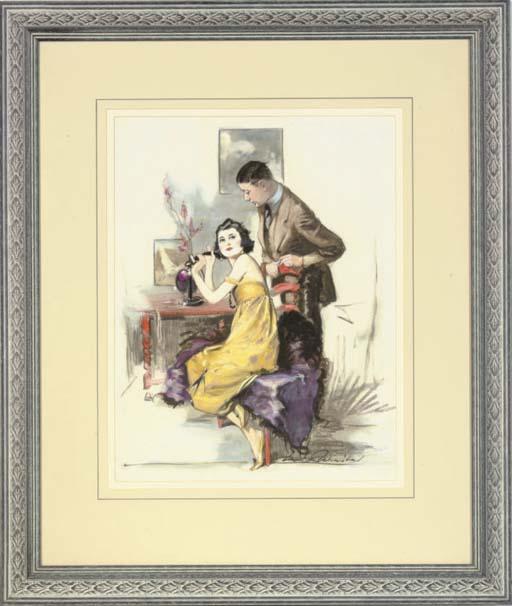 William H. Barribal - Interrupted gossip; and A lady of fashion