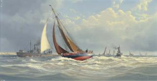 William H. Bishop - The Colchester Smack Sunbeam On The Blackwater