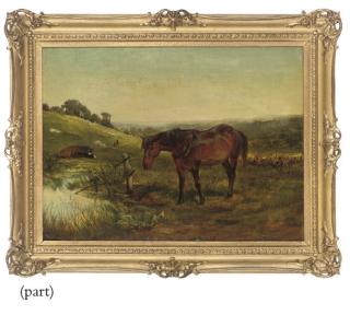 William H. Hopkins - A horse watering, Keynsham, Bath
