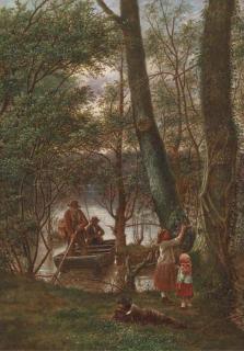 William H. Ward - At the riverbank