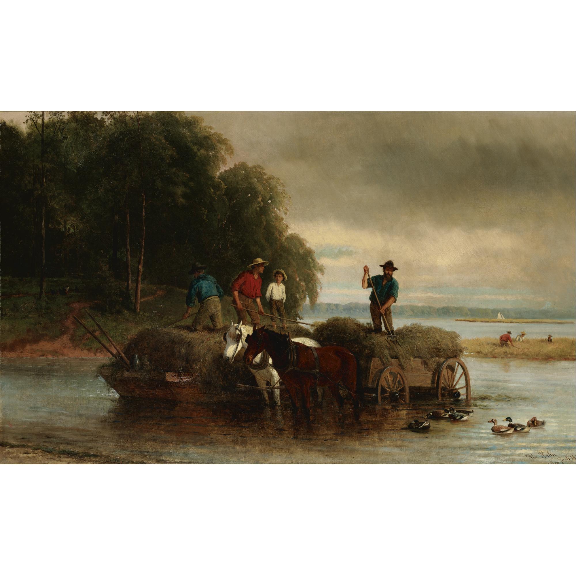 William Hahn - Gathering Sedge, Shrewsbury River, New Jersey