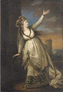 William Hamilton, R.A. - Portrait of Mrs Siddons in the character of Euphrasia in the Grecian Daughter