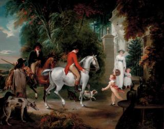 William Hamilton, R.A. - The Duke of Hamilton\'s Return from Coursing