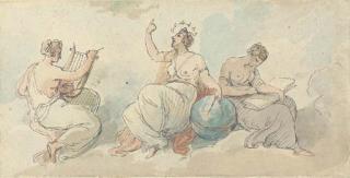 William Hamilton, R.A. - The nine muses