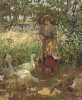 William Hannah Clarke - The goose girl