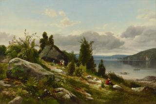 William Hart - A Spring Day on the Hudson