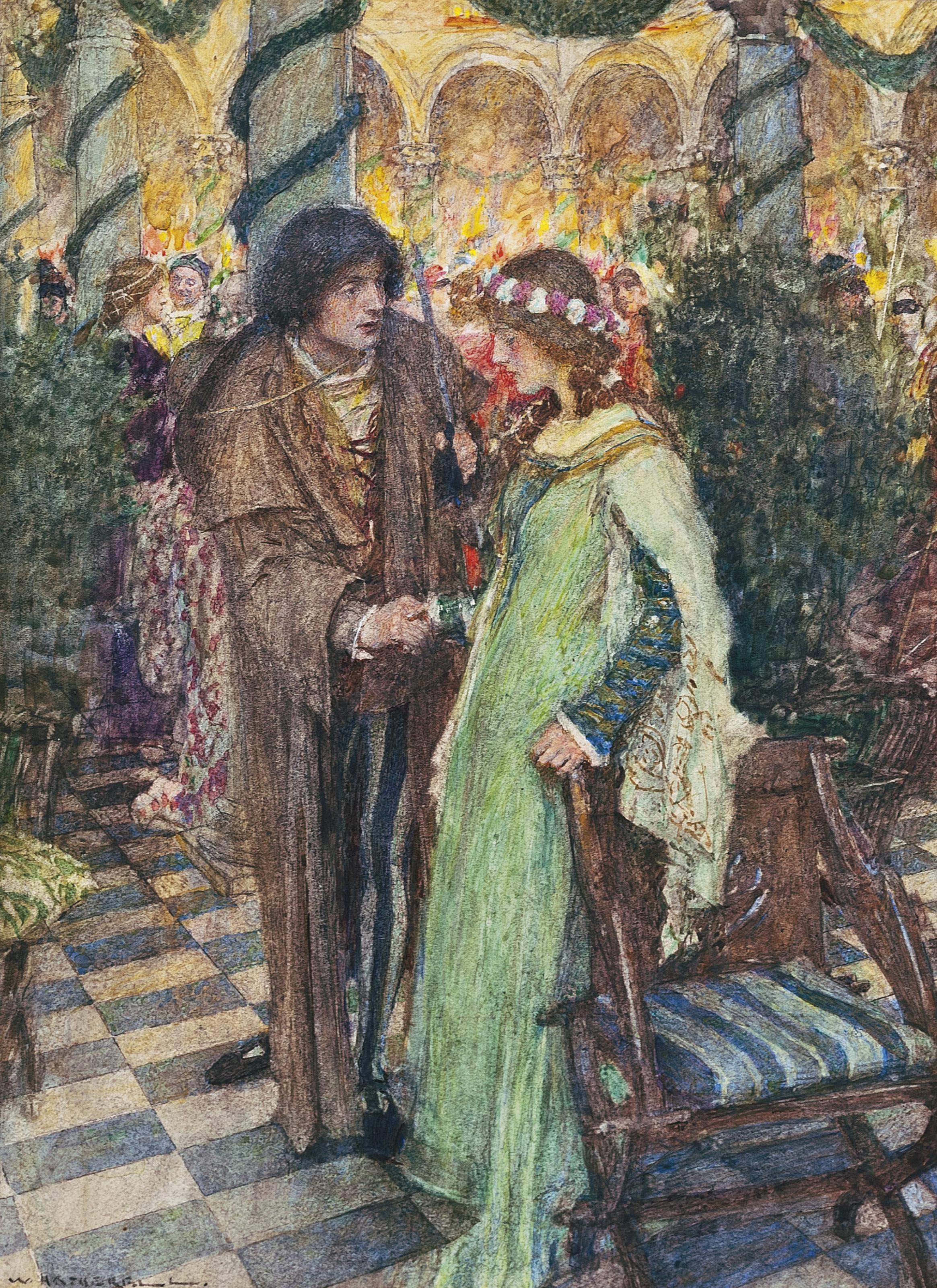 William Hatherall, R.I. - Romeo and Juliet: \'If I profane with my unworthiest hand\'