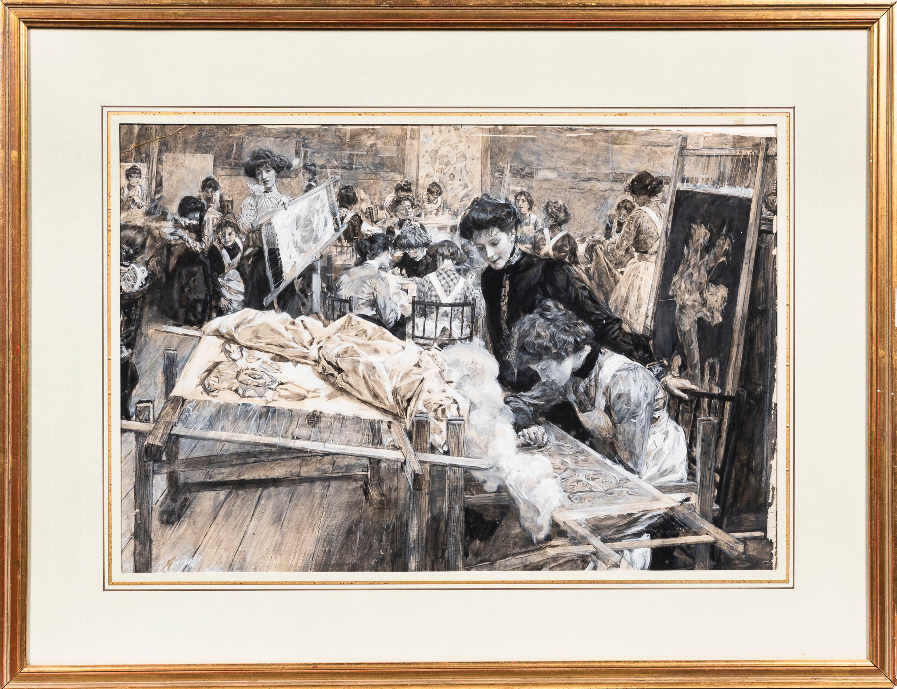 William Hatherell - Making Royal Robes at the Royal School of Art Needlework