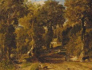 William Havell - A lane in Oxfordshire