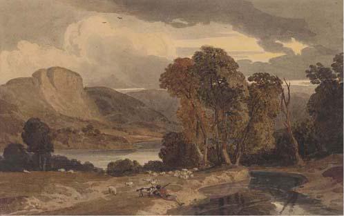 William Havell - The Lake District, Early Evening