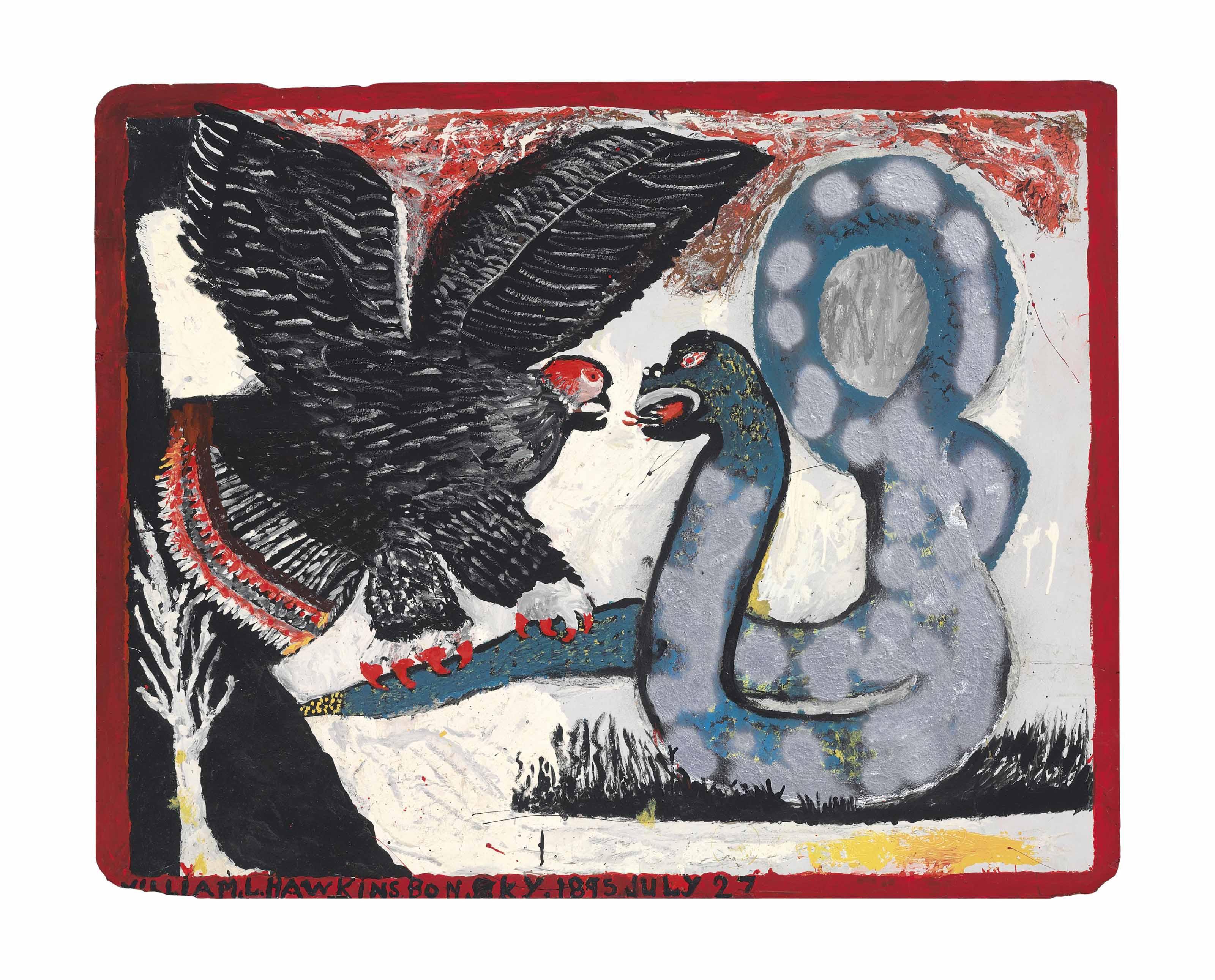 William Hawkins - Eagle And Serpent, Circa 1982