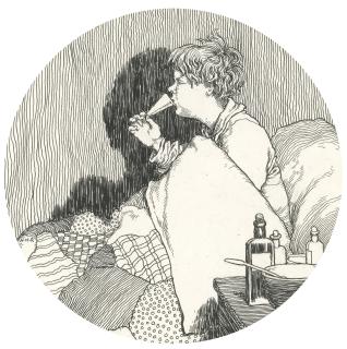 William Heath Robinson - “A Gurgle, A Gasp, And Down It Goes” (From ‘Poor Henry’)