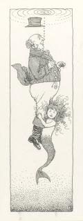 William Heath Robinson - “And In He Goes: Down Where The Mermaids Pluck And Play” (From ‘Off The Ground’)