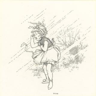 William Heath Robinson - “Poor Little Lucy By Some Mischance, Lost Her Shoe” (From ‘The Lost Shoe’)