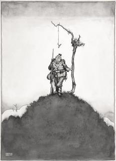 William Heath Robinson - ‘The Kiss Of Peace 1916-1917 Nothing Doing’