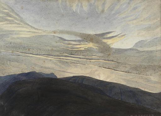 William Heaton Cooper, R.I. - Before Sunrise Over Dovefell