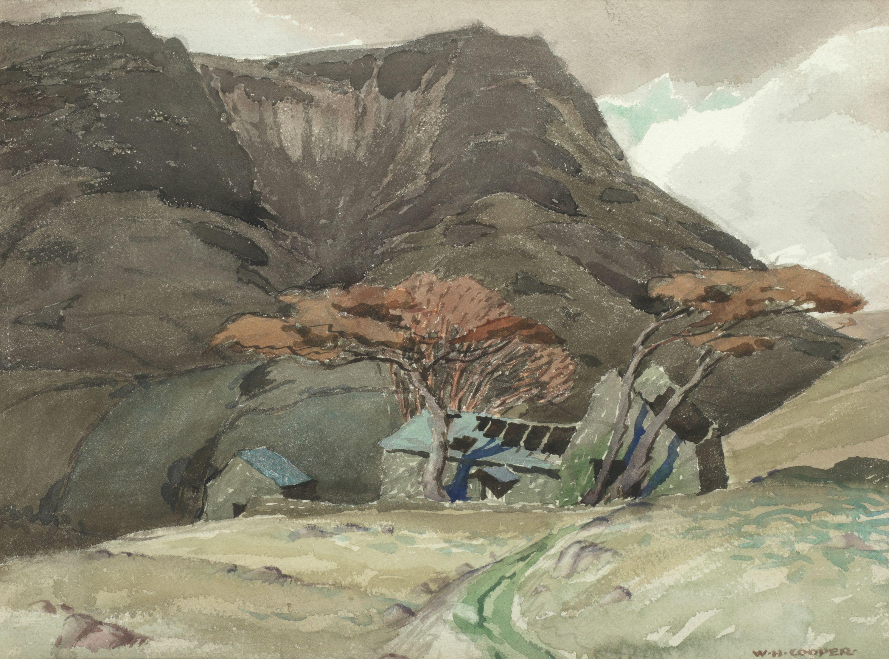 William Heaton Cooper - A Lakeland Barn And Fellside