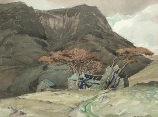 William Heaton Cooper - A Lakeland Barn And Fellside