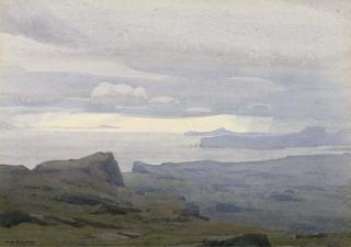 William Heaton Cooper - The Coast of Skye And Outer Hebrides, Sunset