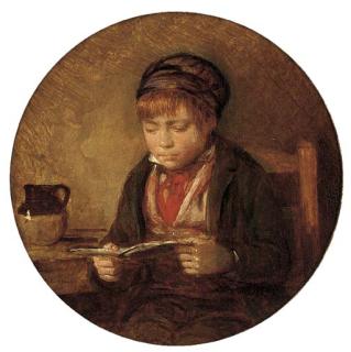 William Hemsley, R.B.A. - A boy reading