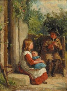 William Hemsley, R.B.A - The young piper