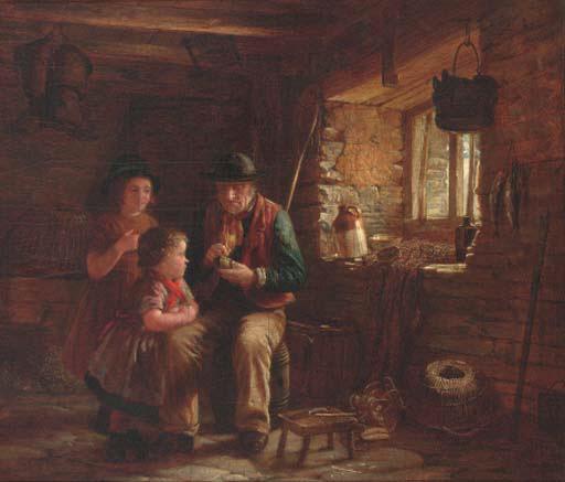 William Hemsley - The Fisherman\'s Hut, Cornwall