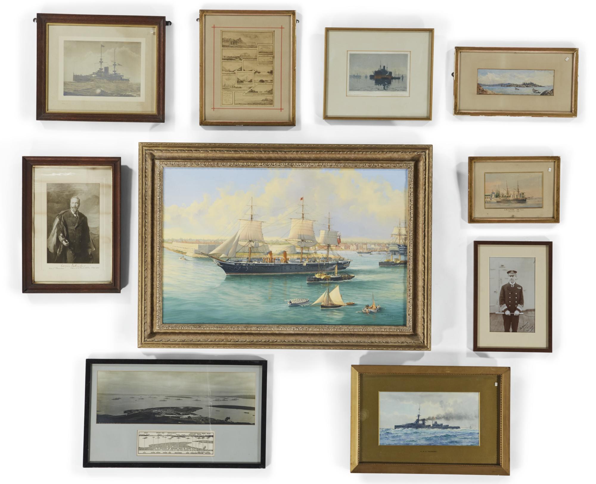 William Henry Bishop - The \'Warrior\' Leaving Port