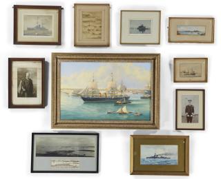 William Henry Bishop - The \'Warrior\' Leaving Port