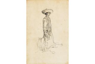 William Henry Dethlef Koerner - Vaquero sight 13 1/2 x 9 in. framed 14 1/2 x 10 1/4 in.