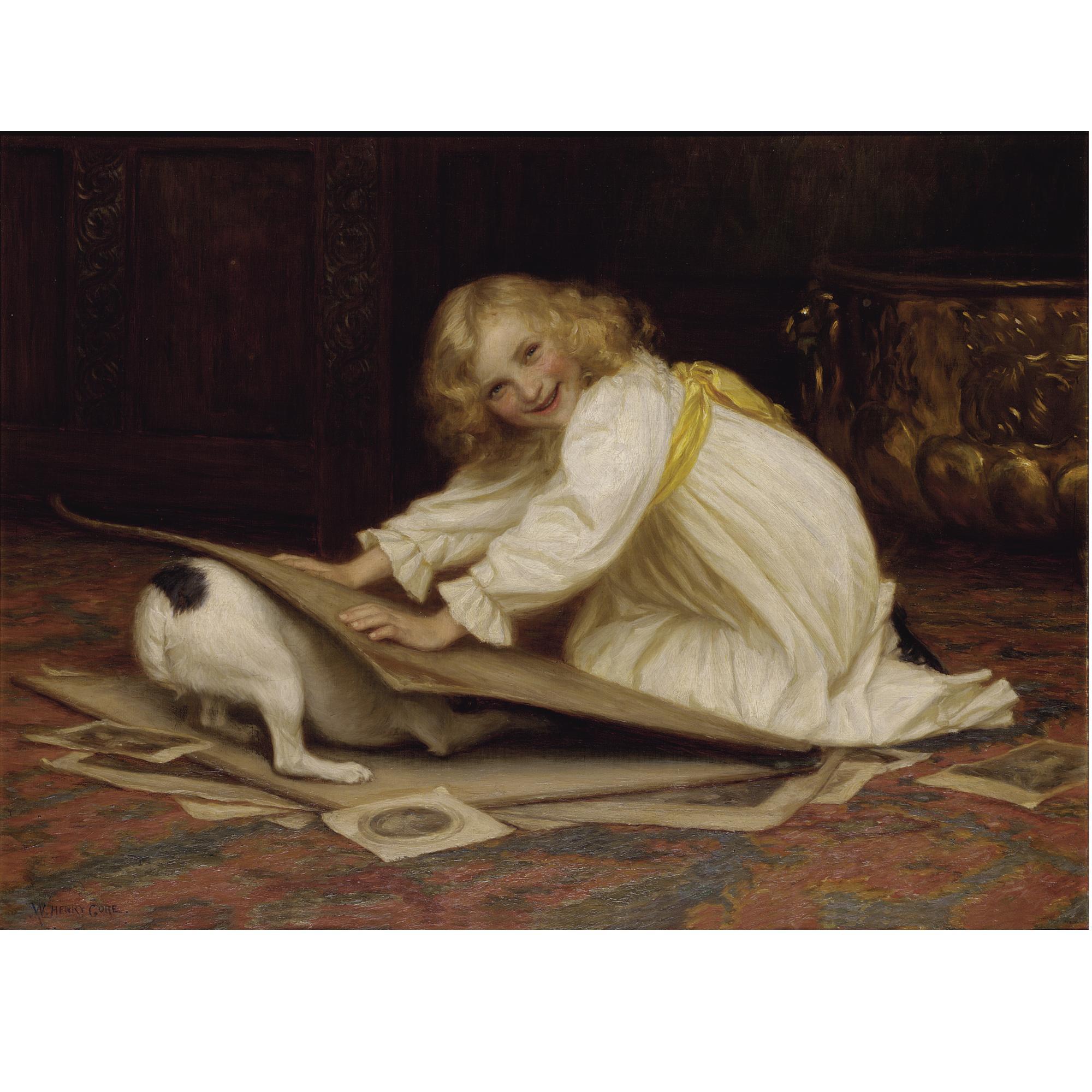 William Henry Gore, R.B.A. - Misbehaving