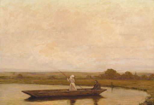 William Henry Gore, R.B.A. - The ferry crossing