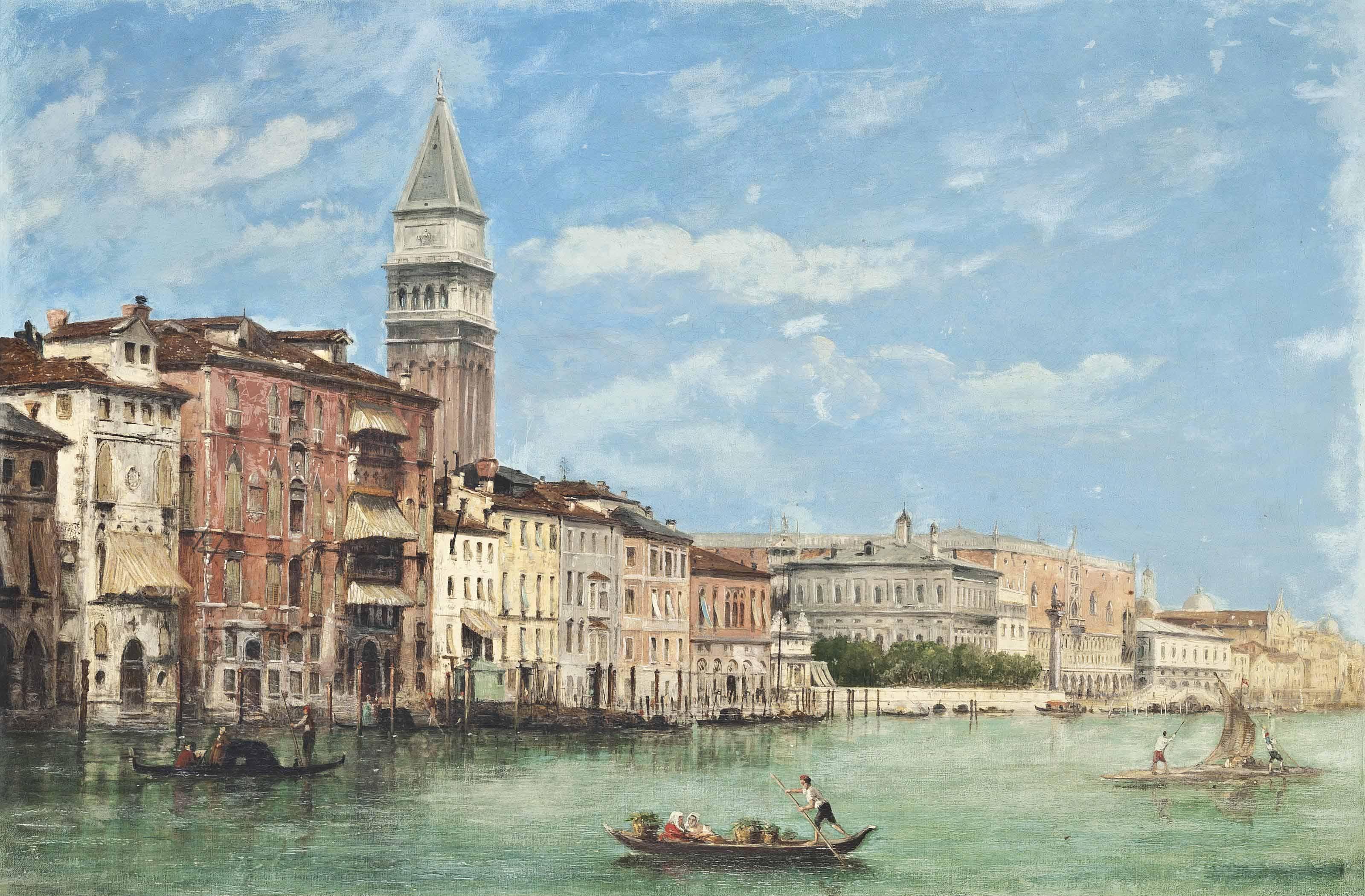 William Henry Haines - The Doge\'S Palace And The Campanile Di San Marco, Viewed From The Grand Canal