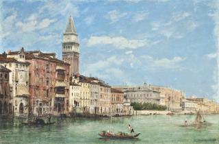 William Henry Haines - The Doge\'S Palace And The Campanile Di San Marco, Viewed From The Grand Canal