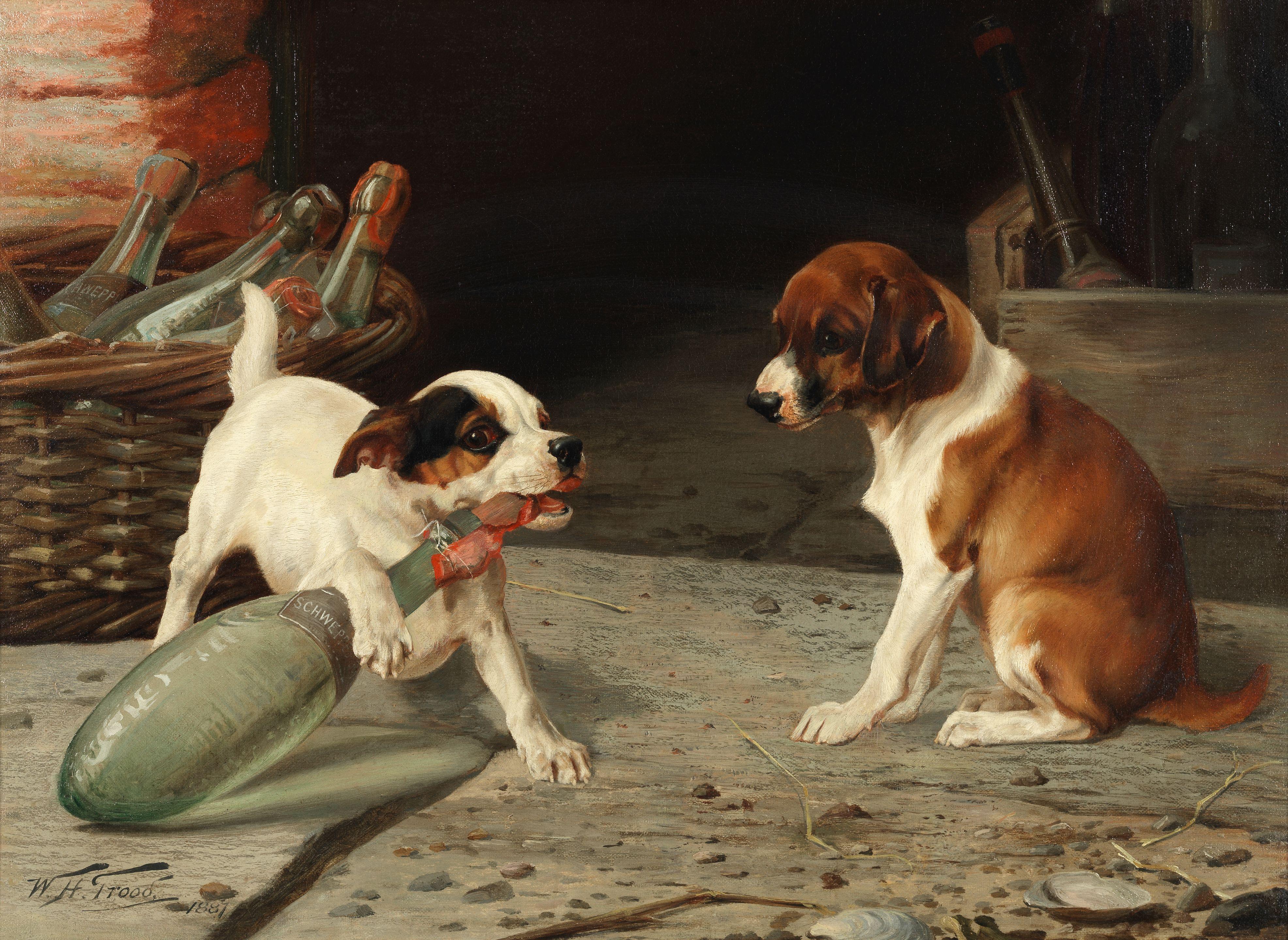 William Henry Hamilton Trood - Schwepped of their feet both 40.7 x 55.9cm (16 x 22in).(2)