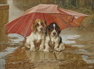 William Henry Hamilton Trood - Wait Till the Clouds Roll By