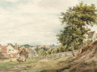 William Henry Hunt, O.W.S. - A Field On The Outskirts Of Bushey, Hertfordshire