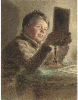 William Henry Hunt, O.W.S. - The Young Connoisseur