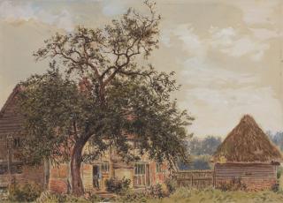 William Henry Hunt - A farmhouse